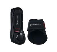 Guêtres pour jeune cheval fermées et protège-boulets en TPU et néoprène Equestro Noir Full