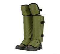 Guêtres prêtes pour la randonnée et les scénarios de survie avec coque extérieure robuste pour se défendre contre les épines de pluie et les débris du sol (vert)