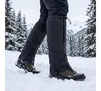 Guêtres Ski Imperméables Ajustables 45cm | Tissu Oxford imperméable, garde-jambes au sec, neige pluvieuse, protection totale, usage hivernal(Black M)