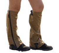 Guêtres zippées inversées longues résistantes à la boue (S/M) | Sangles réglables en haut et en bas, maintien sûr sur les bottes, antidérapantes pour hommes et femmes
