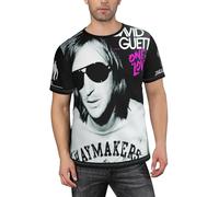 Guetta DJ Music David T-Shirt Homme Manche Courte - Haut Musique Électronique DJ Mode Décontracté - Tee-Shirt Fans de Concert Festival Été Streetwear XL
