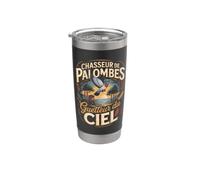 Guetteur Du Ciel Chasseur De Palombes Gobelet isotherme en acier inoxydable double paroi
