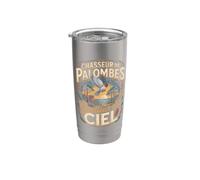 Guetteur Du Ciel Chasseur De Palombes Gobelet isotherme en acier inoxydable double paroi