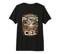 Guetteur du Ciel Chasseur De Palombes T-Shirt Haut de Gamme
