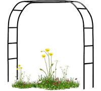 GueTTO Arche de Jardin en métal 120cm 140cm 200cm 240cm 300cm 350cm Large Arche de Mariage Arceau à Rosiers Plante Grimpantes, Arche à Rosiers Exterieur Arche de Jardin,W120*H220cm