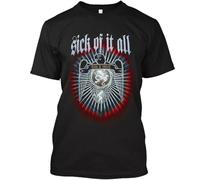 GUEWBF Popular Sick of It All Death to Tyrants American Hard Music T ShirtBlackS