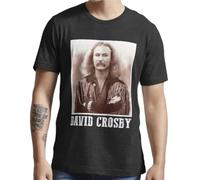 GUEWBF Voyage Abum by David Crosby T Shirt The Byrds CSN&Y Stephen Stills & Graham NBlackM
