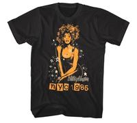 GUEWBF Whitney Houston NYC 1985 Men's T Shirt York Pop Star Pop Music Video R&BBlackM