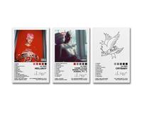 Gufatoo Lot de 3 affiches d'album de musique Lil Peep Rapper - Affiches murales sur toile - Affiches décoratives pour chambre - Affiches décoratives esthétiques - Affiches décoratives - Affiches