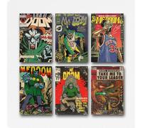 Gufatoo Poster Mf Doom Rapper Musique Vintage Comics - Impression sur toile - Décoration murale pour chambre à coucher - 20 x 30 cm