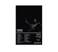 Gufatoo Travis Poster décoratif sur toile pour chambre à coucher Motif rappeur Scott 30 x 45 cm