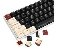 Guffercty kred GTSP Lot de 150 touches rétro profil ASA Double Shot 75 % ISO/ANSI pour commutateurs mécaniques MX 108 104 87 82 68 61 (rome)