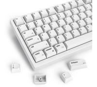 Guffercty - Kred - Lot de 128 touches à profil XDA minimaliste - En PBT à double injection - Avec touches ISO pour Mac - Pour clavier mécanique 60 %, 65 %, 75 %, 96 %, touches anglaises, style