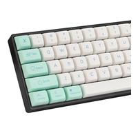Guffercty - Kred - Lot de 137 Touches à Profil XDA Mignonnes, en PBT, pour Clavier mécanique 75%, Couleur Menthe glacée