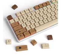 Guffercty - Kred - Lot de 138 Touches en PBT pour Clavier de Jeu mécanique 60%, 65%, 75%, Profil XDA, Style café Chat