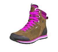 GUGGEN Mountain HPM59 Bottes de trekking et de randonnée pour femme doublées de laine véritable et synthétique Chaussures de randonnée Bottes de montagne Bottes d'hiver en cuir véritable Bottes