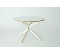 GUGI - Table Ronde pour Enfants en Bois 70x70x47 cm - Table de Jeu Blanche pour Chambre d'enfant avec Bords arrondis - Table pour Enfants pour Jouer et Apprendre