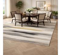 GUGJHFVH Home Tapis Salon Chambre Adulte Poils Ras Tapis Lavable Antidérapant et Résistant Beige Moderne Abstrait, 200x300cm