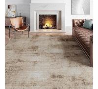 GUGJHFVH Home Tapis Salon Chambre Adulte Poils Ras Tapis Lavable Antidérapant et Résistant Style d'encre Moderne Marron, 200 x 300 cm