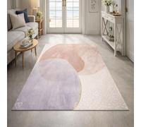 GUGJHFVH Tapis Lavable Salon,Salle de Jeux, Home Antidérapant Tapis de Cuisine Violet Abstrait Moderne, 150x180cm