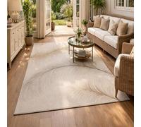 GUGJHFVH Tapis Rectangle Salon, Poils Ras Chambre Facile d'entretien Lavable l'or Moderne, 120x160cm