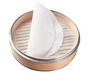Guguji Lot de 4 Premium en silicone anti-adhésif Panier vapeur en bambou Sacs, Service de plus de 5000 fois moins de place des applications