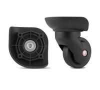 GUGULUZA 1 paire de roues de rechange pour valises rigides à coque souple et valise de voyage, noires (roues GU293)