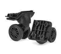 GUGULUZA 1 Paire de Roues de Rechange pour Valises Rigides, Noires (GU044 avec Double Roue)