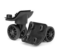 GUGULUZA 1 Paire de Roues de Rechange pour Valises Rigides, Noires (GU149 avec Double Roue)