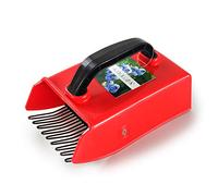 GUGULUZA Peigne à Myrtilles, Fruits Ramasse Baies en Plastique avec Peigne Métallique, 24 x 14 cm (Noir-Rouge)