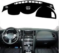 GuGuoZZ Couverture de Tableau de Bord de Voiture pour Infiniti FX35 FX50 FX37 2009-2013 Pare-Soleil Tapis Antidérapant Tapis de Tableau de Bord