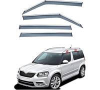 GuGuoZZ Deflecteur Vitre Voiture pour Skoda Yeti 2009-2017 Déflecteurs d'air Fenêtre Latérale Pare-Pluie imperméable et résistant aux UV