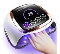Gugusure - Lampe UV LED à ongles 180 W LCD, capteur automatique, 4 réglages minuterie, lampe de durcissement professionnelle 42 perles salon maison