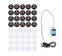 Gugxiom 1 Définir Le Système D'appel Intelligent Pager Smart Smart, 1 Récepteur et 20 émetteurs, 328.1ft Boutons D'appel de Plage avec Un Système D'appel sans Fil Vibration