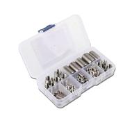 Gugxiom 50pcs Kit de Réparation en Acier Inoxydable Inserts filetés pour Plastique/Métal, Outil de Réparation de Renfort de Filetage M3/M4/M5/M6/M8/M10/M12/M14/M16 avec Mallette de Rangement