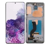 Gugxiom 6,7 AMOLED Original pour S20 Plus, écran Tactile Numériseur Assemblée S20 Plus 5G SM G986B, Remplacement D'écran LCD avec Cadre, testé Avant Expédition (Grey)