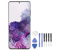 Gugxiom 6,7 AMOLED Original pour S20 Plus, écran Tactile Numériseur Assemblée S20 Plus 5G SM G986B, Remplacement D'écran LCD avec Cadre, testé Avant Expédition (Black)