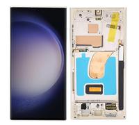 Gugxiom 6,8 Pouces Original pour S23 Ultra, écran LCD AMOLED de Remplacement S23ultra 5G S918B avec Cadre, Version Internationale de L'UE, Prise en Charge des Digitales