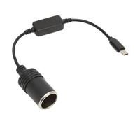 Gugxiom Adaptateur d'alimentation Allume-cigare de Voiture 5 V USB C vers 12 V, Câble Convertisseur USB Mâle vers Femelle 11,8 Pouces, Plug and Play pour Enregistreur de Voiture, Chien électronique,