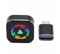 Gugxiom Adaptateur de Jeu de Voiture sans Fil avec Prise en Charge Android Auto, Adaptateur de Voiture Filaire vers sans Fil 2 en 1, Boîte D'interconnexion de Système monté sur Véhicule