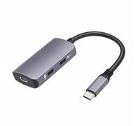 Gugxiom Adaptateur USB C vers Lunettes AR PD 100 W Charge Rapide 4K 60 Hz Double Adaptateur de Charge et de Lecture USB C pour Lunettes XREALRayNeoVitureThunderbird AR adapté pour