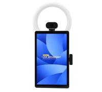 Gugxiom Affichage de Diffusion en Direct, Table de 8 Go + 128 Go pour Les Talents de beauté, Arrière-Plan Virtuel avec Saisie sur écran Vert, Téléprompteur, équipement de Diffusion en