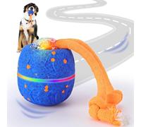 Gugxiom Balle de jeu interactive intelligente pour chien, jouet pour chien avec sons d'aboiements réalistes, E-TPU, rotation et saut automatiques, 3 modes de jeu, pour chiens de taille moyenne et