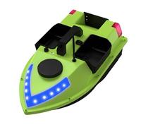 Gugxiom Board D'appâts GPS RC, 7 Couleurs Drone de Pêche à LED avec Libération D'appâts, Bateau à Distance de Gamme de 500 M avec Navigation Automatique pour la Pêche de Nuit (12000mAh)