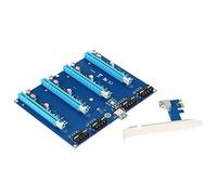 Gugxiom Carte Adaptateur PCI-E avec Câble USB 3.0, Couleur Bleue, Plug and Play pour Les Passionnés D'informatique et Les Joueurs