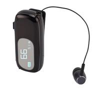 Gugxiom Casque sans Fil Rétractable, écouteurs Stéréo du Casque, Clip de Micro à Annulation de Bruit Léger V5.4 sur L'oreillette Sports Sports Running Business Trucker Driver Music (Noir