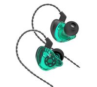 Gugxiom CCZ Melody Écouteurs Intra-Auriculaires Filaires pour Chanteurs, écouteurs Stéréo Antibruit pour Voyageurs Fréquents, Vert, 1 Paire (B)