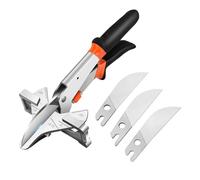 Gugxiom cisaille à onglets multi angles,22.5 à 45 degrés avec sécurité,cisaille à onglets pour couper les moulures en bois,pvc,plastique et les moulures.