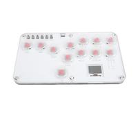 Gugxiom Contrôleur de Jeu sans Levier pour PC, Steam, Acrylique Contrôleur de sans Levier à 12 Touches avec Fonctions RVB et Turbo Personnalisées pour PC