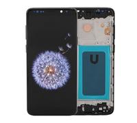 Gugxiom Écran Tactile LCD Amoled pour S9+ Plus, Assemblage LCD avec Cadre de Remplacement pour S9 Plus G9650 G965F G965U, testé Avant Expédition (Black)